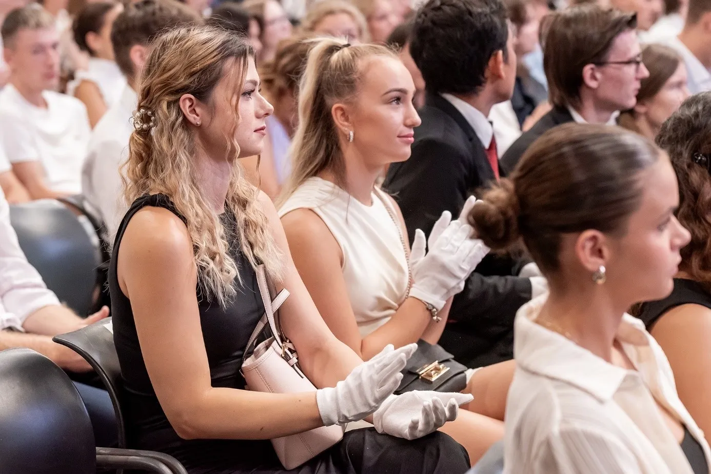 The University Hall was full for the opening ceremony